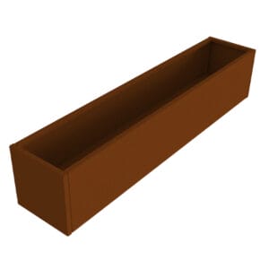 Rektangulære højbede - H:60 cm og B:40 cm