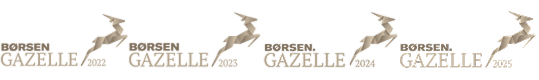 Børsen Gazelle logoer 2022-2025 med springende gazelle